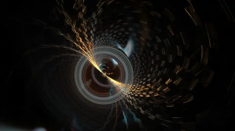 Distant Radiate Energy  Sphere  Emitting  Smoky Rays and Particles Stock Footage 47826170