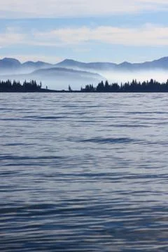 Distant shoreline Stock Photos