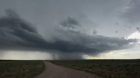 Distant Shower Stock Footage 54755326