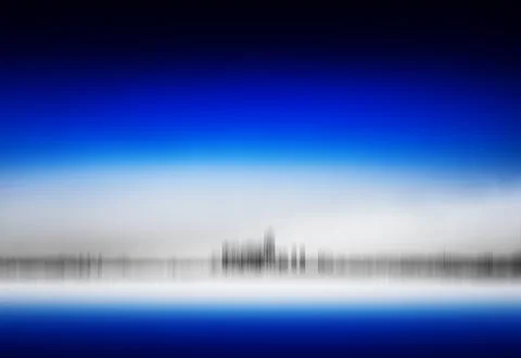Distant skyscrapers blurred background Stock Photos