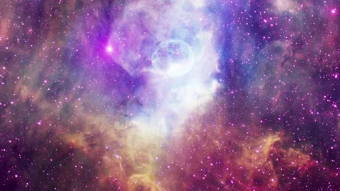 Distant Space Nebula Stock Footage 317714551