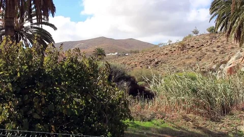 Distant Spanish villa in the mountains Stock Footage 85301535