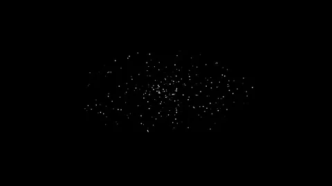 Distant Spiral Galaxy Motion with Rotating Stars and Particles Stock Footage 344950881