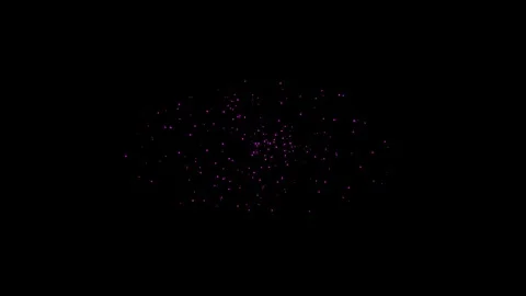 Distant Spiral Galaxy Motion with Rotating Stars and Particles Stock Footage 344950901