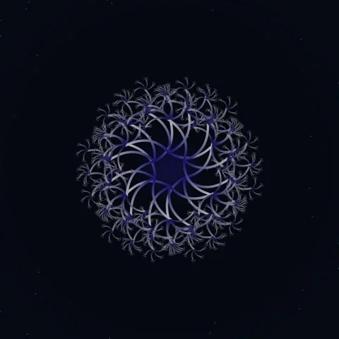 Distant Star Cluster Nebula in Deep Space, Celestial Astronomy Background Stock Footage 347804274