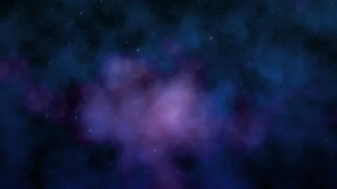 Distant stars twinkle through the clouds. Stock Footage 145212353