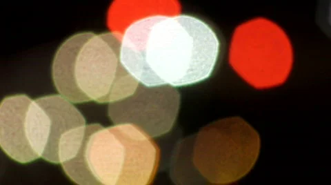 Distant Traffic Lights Out of Focus 1 Stock Footage 787862
