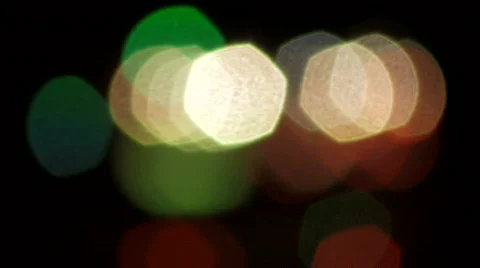 Distant Traffic Lights Out of Focus Stock Footage 787871
