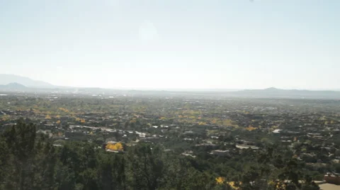 Distant Valley Town Stock Footage 40814234