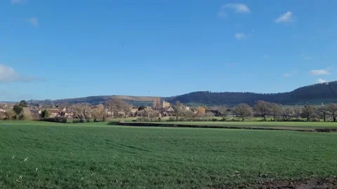 Distant view of Cotswold village 動画素材 229964898