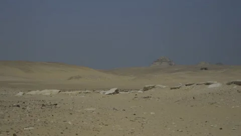 Distant View Of Djoser Step Pyramid In Saqqara, Egypt Stock Footage 158224141