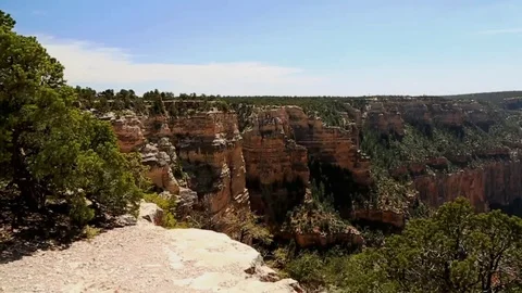 Distant view of the Grand Canyon Stock Footage 105153624