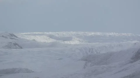 Distant View of Greenland Ice Sheet near Kangerlussuaq Stock-Footage 345636032