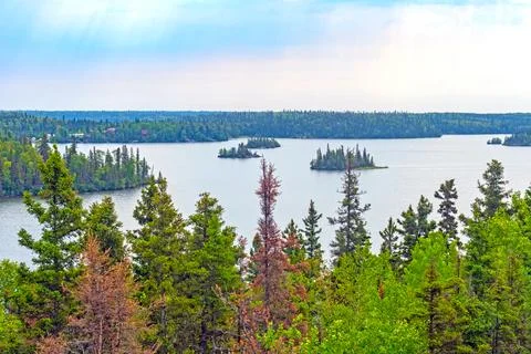 Distant View of Lakes and Forests From a Tower Photos