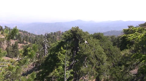 Distant view of Troodos mountains Stock-Footage 39657333