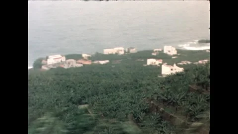 Distant View of Village Stock Footage 278240536