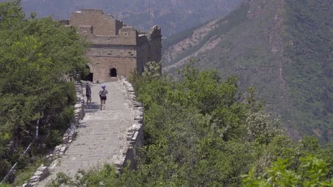 Distant visitors of The Great Wall Video stock 83865474