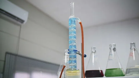 Distillation process. Essential oil making. Stock Footage 260113422