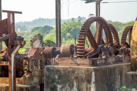 Distillery abandoned Foto stock