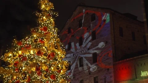Distillery District walllights Stock Footage 145112927