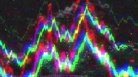 Distinct digital animation showcasing abstract pixel noise and glitch effects. Stock Footage 311489610