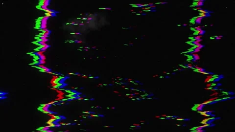Distinct digital animation showcasing abstract pixel noise and glitch effects. Stock Footage 311489649