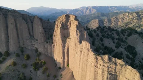 Distinct Sandstone Peaks Stock-Footage 274534270