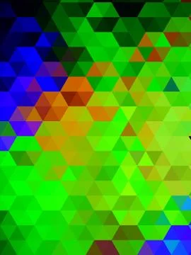 A distinctive illustration of colorful digital pattern of squares Stock Illustration