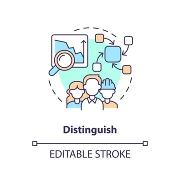 Distinguish concept icon イラスト素材