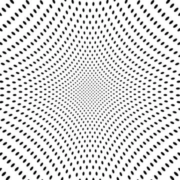 Distort black halftone square background Stock Illustration