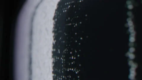 Distorted Abstract  Close up of Colorful Pixels on Broken Vintage Tv Screen Stock Footage 219588239