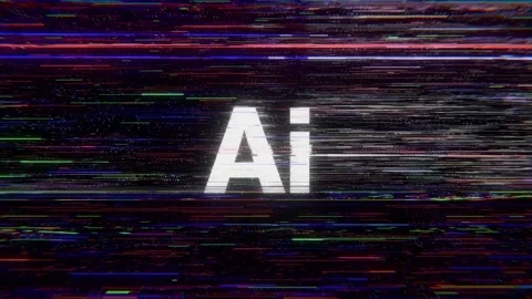 Distorted background, AI glitch Stock Footage 311059882