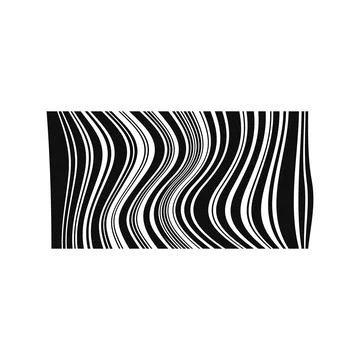 Distorted barcode lines reflecting data error and digital problems Stock Illustration