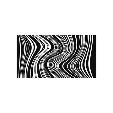 Distorted barcode stripes creating abstract optical illusion pattern イラスト素材