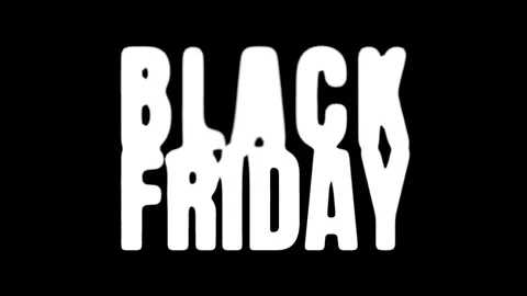 Distorted Black Friday text with a melting acid blur effect animation Stock Footage 346734233