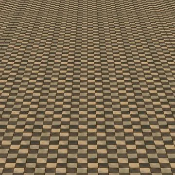 Distorted brown checkered background Stock Illustration