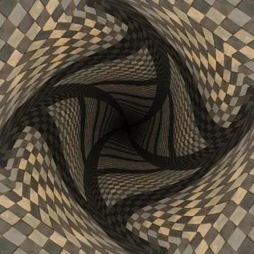 Distorted brown checkered background Stock Illustration