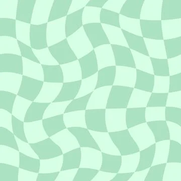 Distorted checkered Groovy hippie background. Retro style psychedelic pattern. Illustrazione stock