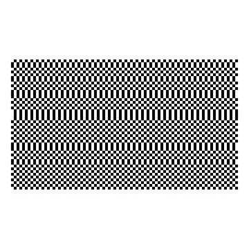 Distorted checkered seamless pattern, abstract square black and white background Stock Illustration