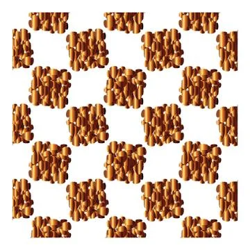 Distorted checkered surface. Vector pattern Stock Illustration