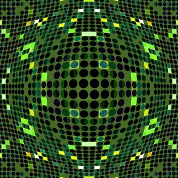 Distorted circles Stock Illustration