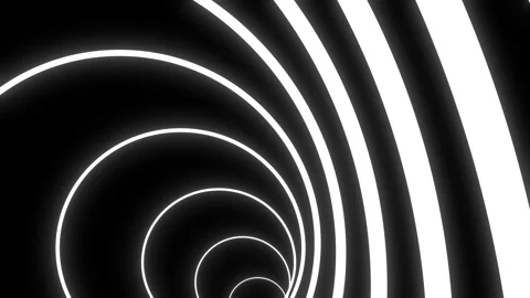Distorted Circular Illusion with Near and Distant Lines Looping with Infinite Stock Footage 317755789