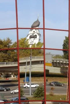 Distorted cityscape Stock Photos