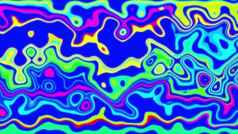 Distorted color waves vj loop Stock Footage 240324625