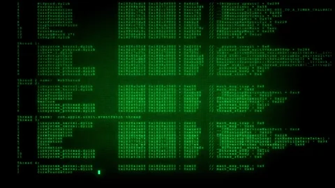Distorted Data Screen Message Stock Footage 263044592