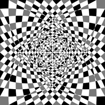 Distorted, deformed asymmetric texture. Tessellating rough, edgy shapes formi Stockillustratie