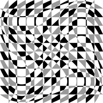 Distorted, deformed asymmetric texture. Tessellating rough, edgy shapes formi Ilustración de archivo