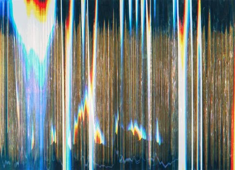 Distorted display system breakdown glitch pattern 库存插图