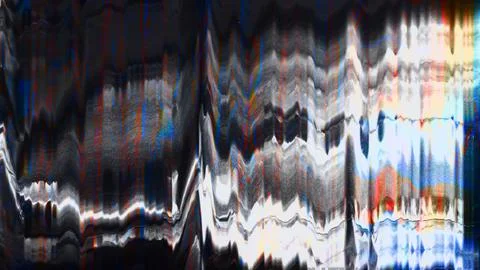 Distorted display system breakdown glitch pattern Illustrazione stock