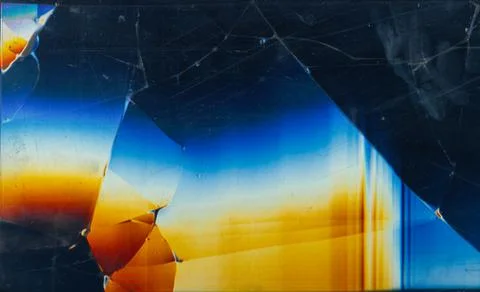 Distorted display system breakdown glitch pattern Stock Photos